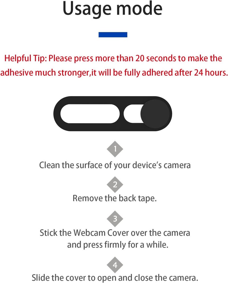 EYSOFT Privacy Lens Cover Compatible for iPhone 17 with Front Camera Cover,Protect Privacy and Security But Not Affect Facial Recognition（2Pack） Black - Image 5